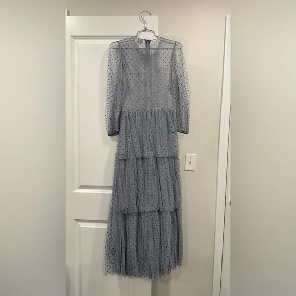 RED Valentino Glitter Polka Dot Tulle Dress - Picture 7 of 10